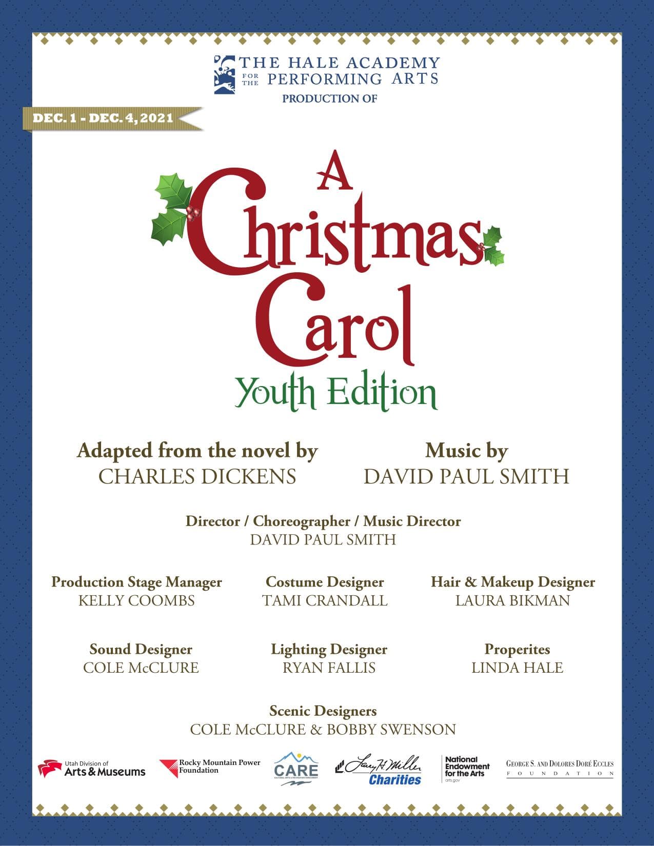 Poster for A Christmas Carol Jr.