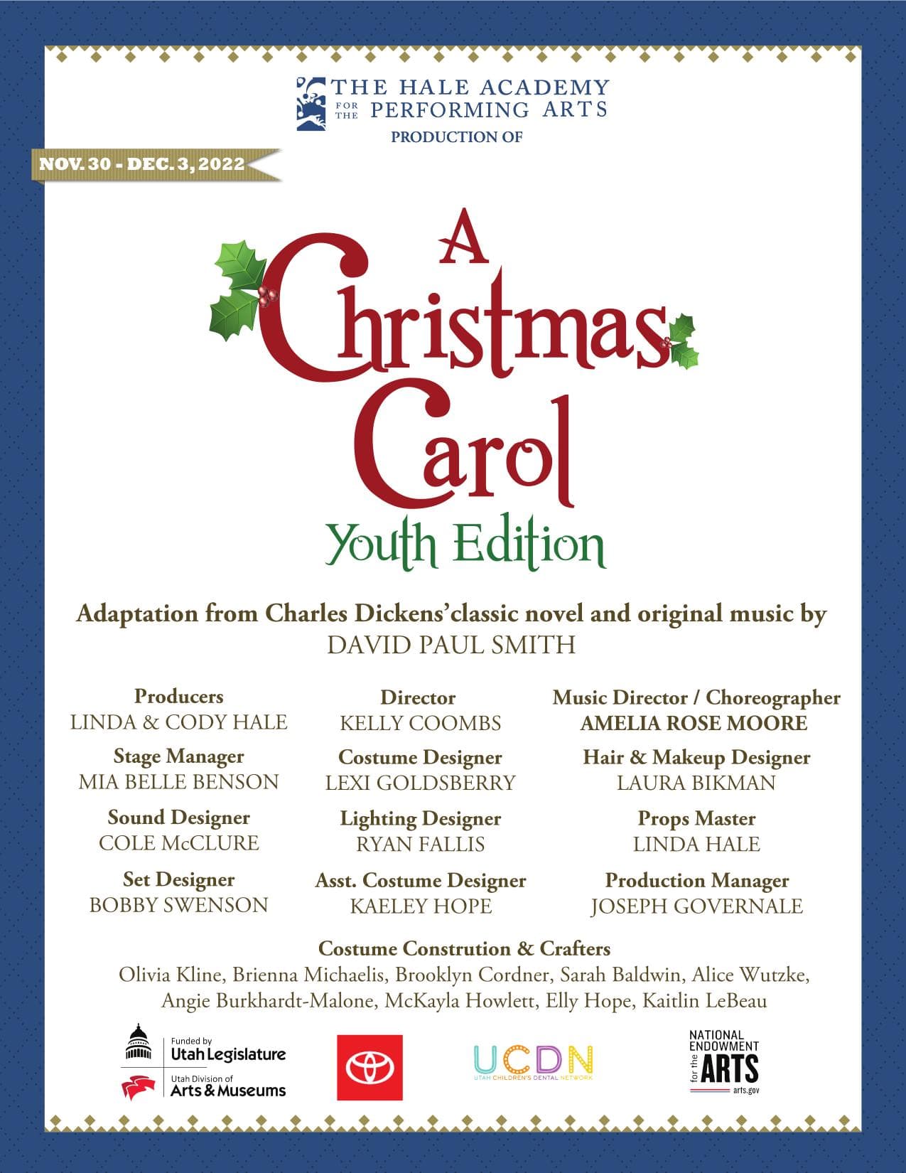Poster for A Christmas Carol Jr.