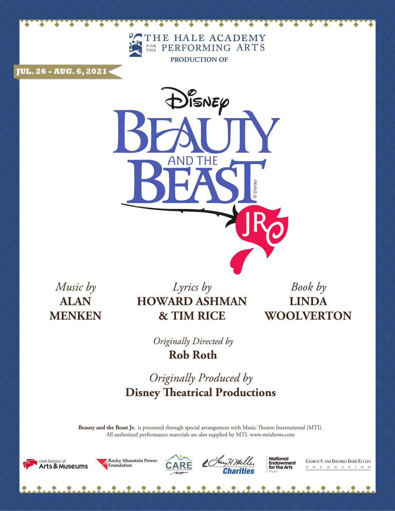 Poster for Beauty and the Beast Jr.
